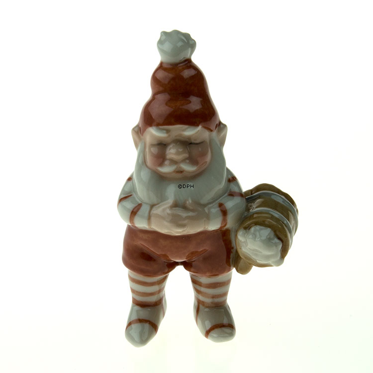 Wichtel schläft, Royal Copenhagen Weihnachtsfigur Nr. 176