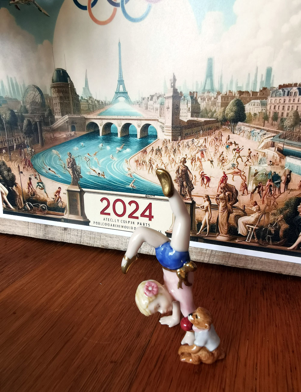 Der kleine Künstler, Royal Copenhagen Figur aus der Mini Zirkus Kollektion