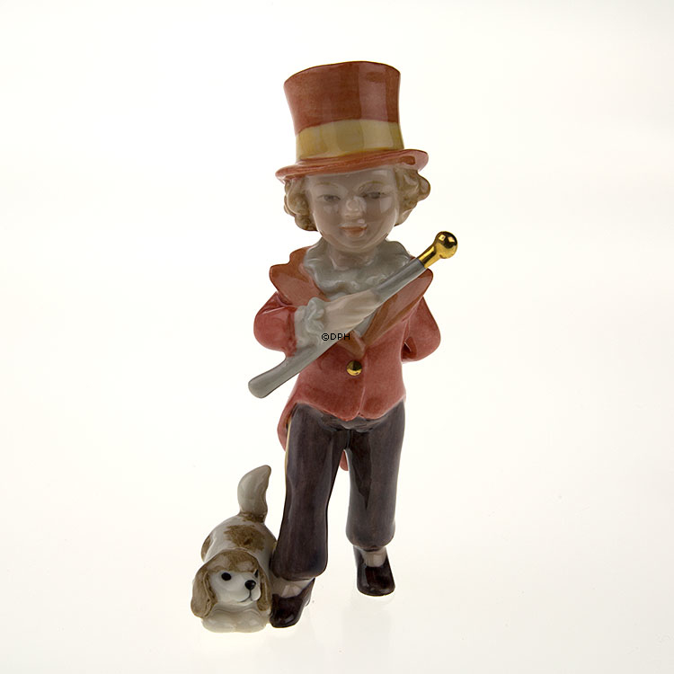 Der kleine Sprechstallmeister, Royal Copenhagen Figur aus der Mini Zirkus Kollektion