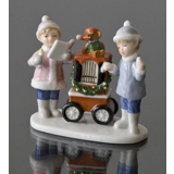 Clara & Peter mit Drehorgel, Royal Copenhagen Figur Nr. 220