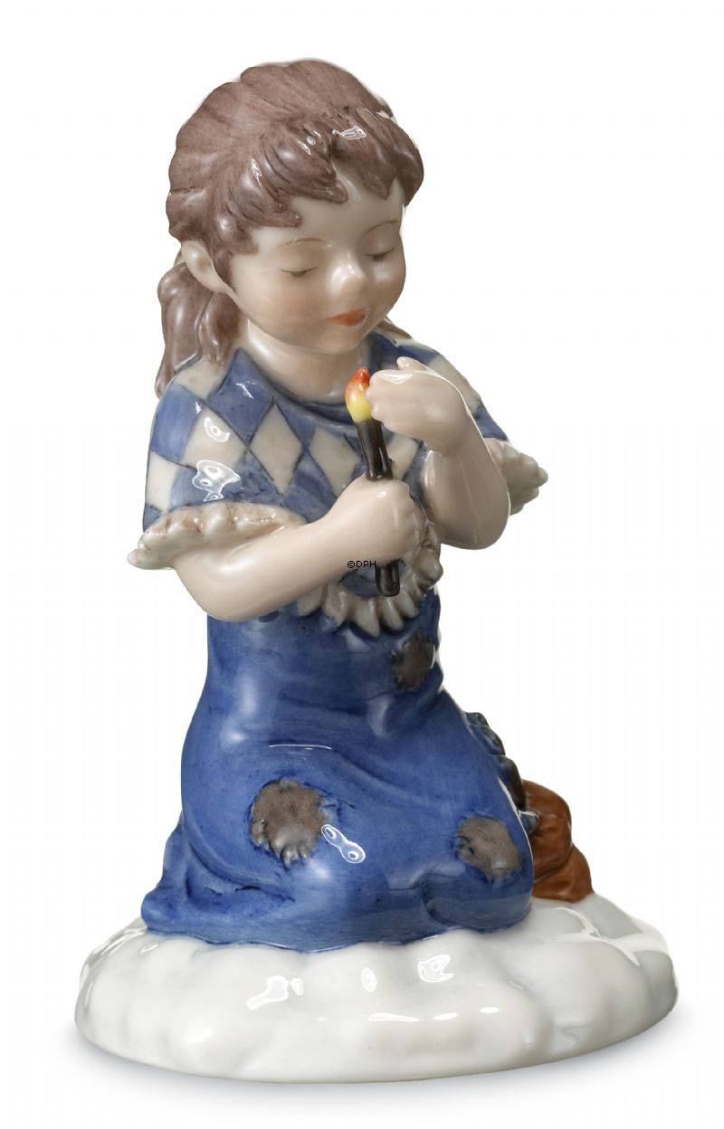 Das kleine Mädchen mit den Schwefelhölzern Hans Christian Andersen Figur, Royal Copenhagen Nr. 223