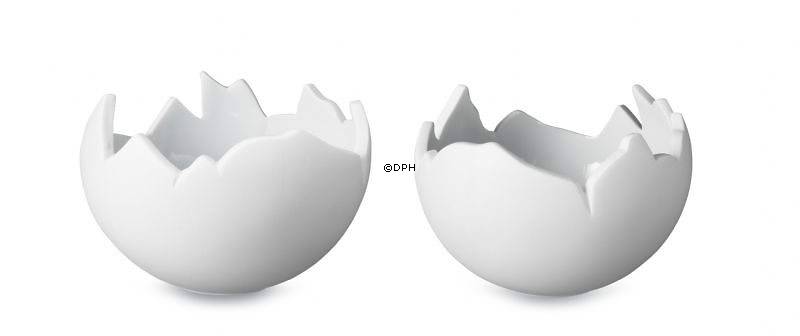 White Globe Schale, klein, 2er-Pack, Royal Copenhagen nr. 242