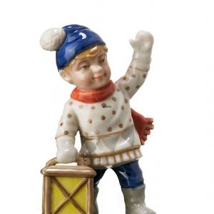 Junge mit Laterne, Mini Sommer und Winter Kinder, Royal Copenhagen Figur | Nr. 1249260 | DPH Trading