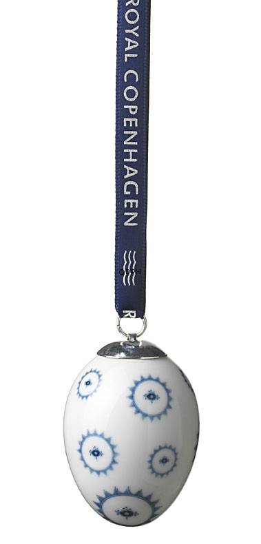 Osterei, Musselmalet Blume im Kreis (ohne Originalverpackung)