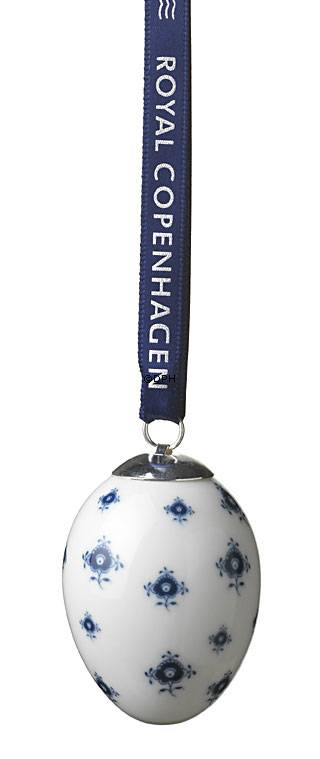 Osterei, Musselmalet Blume (ohne Originalverpackung)