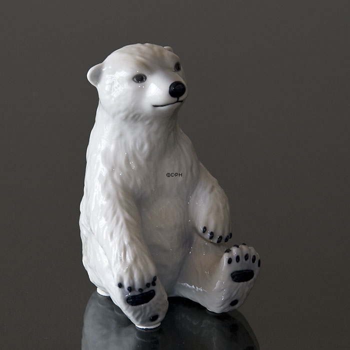 Eisbärjunges, Royal Copenhagen Figur Nr. 323