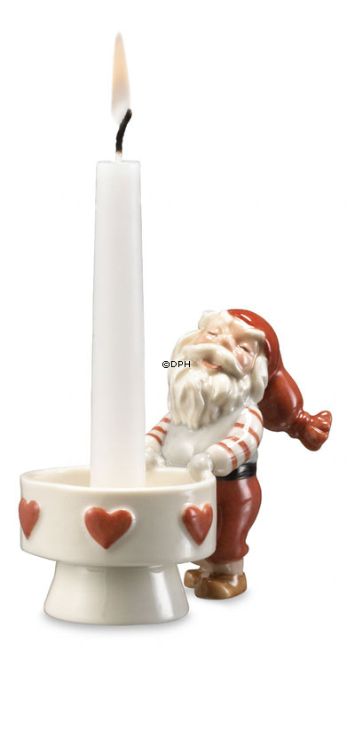 Royal Copenhagen Kerzenständer mit Wichtel Nr. 337