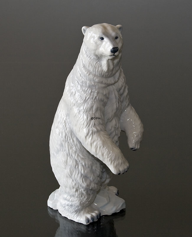 Eisbär stehend, Royal Copenhagen Figur Nr. 351