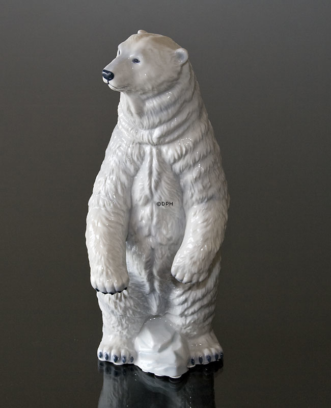 Eisbär stehend, Royal Copenhagen Figur Nr. 351