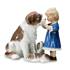 Mädchen mit Bernhardiner-Hund, Royal Copenhagen Figur | Nr. 1249361 | DPH Trading