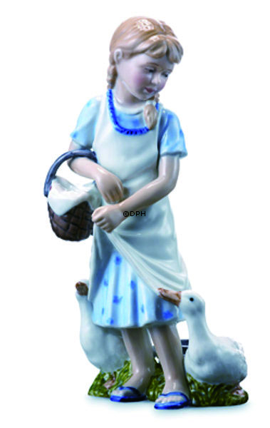 Mädchen mit Enten, Royal Copenhagen Figur Nr. 450