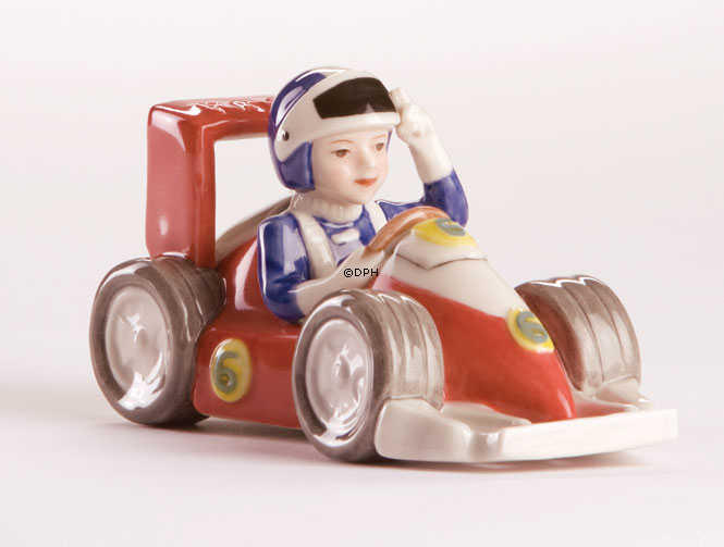 Rennwagen Fahrer, Royal Copenhagen Figur Nr. 456