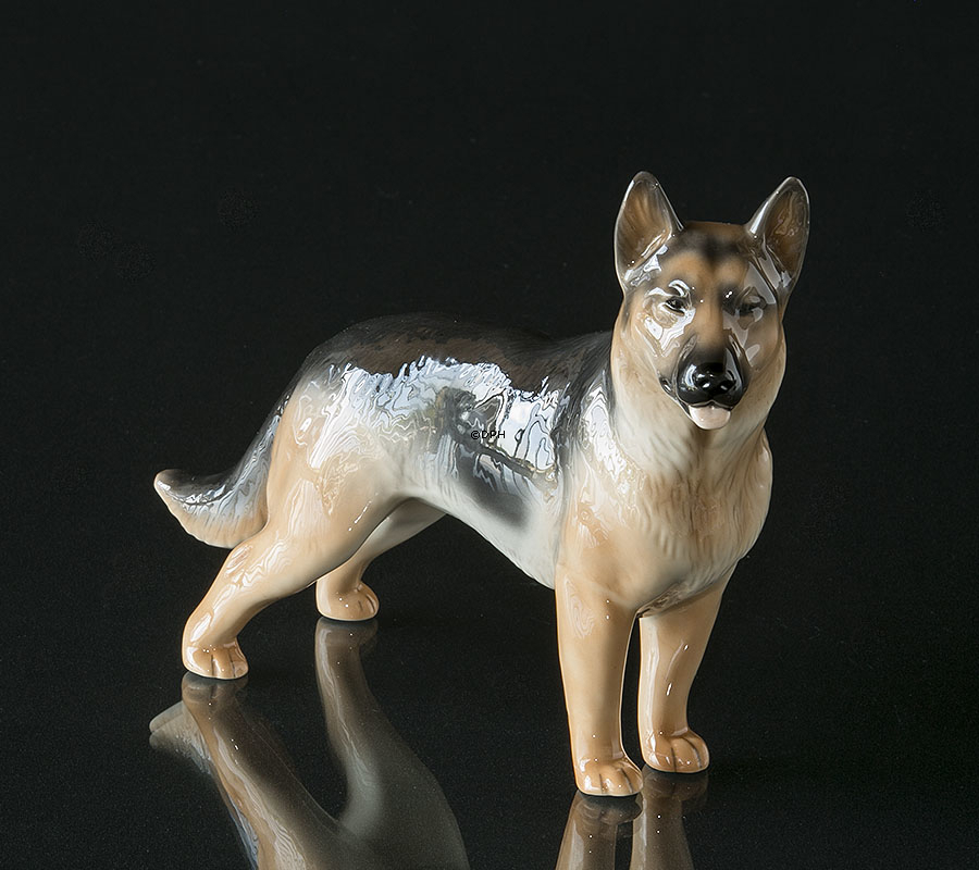 Deutscher Schäferhund, Royal Copenhagen Hundefigur Nr. 513