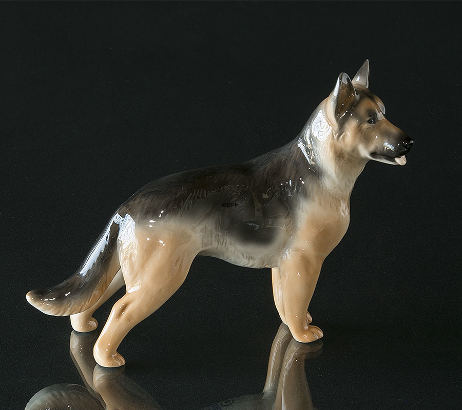 Deutscher Schäferhund, Royal Copenhagen Hundefigur Nr. 513