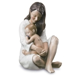 Mutter mit schlafendem Baby, Royal Copenhagen Figur Nr. 541