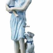 Mutter mit Baby und Hund, Royal Copenhagen Figur