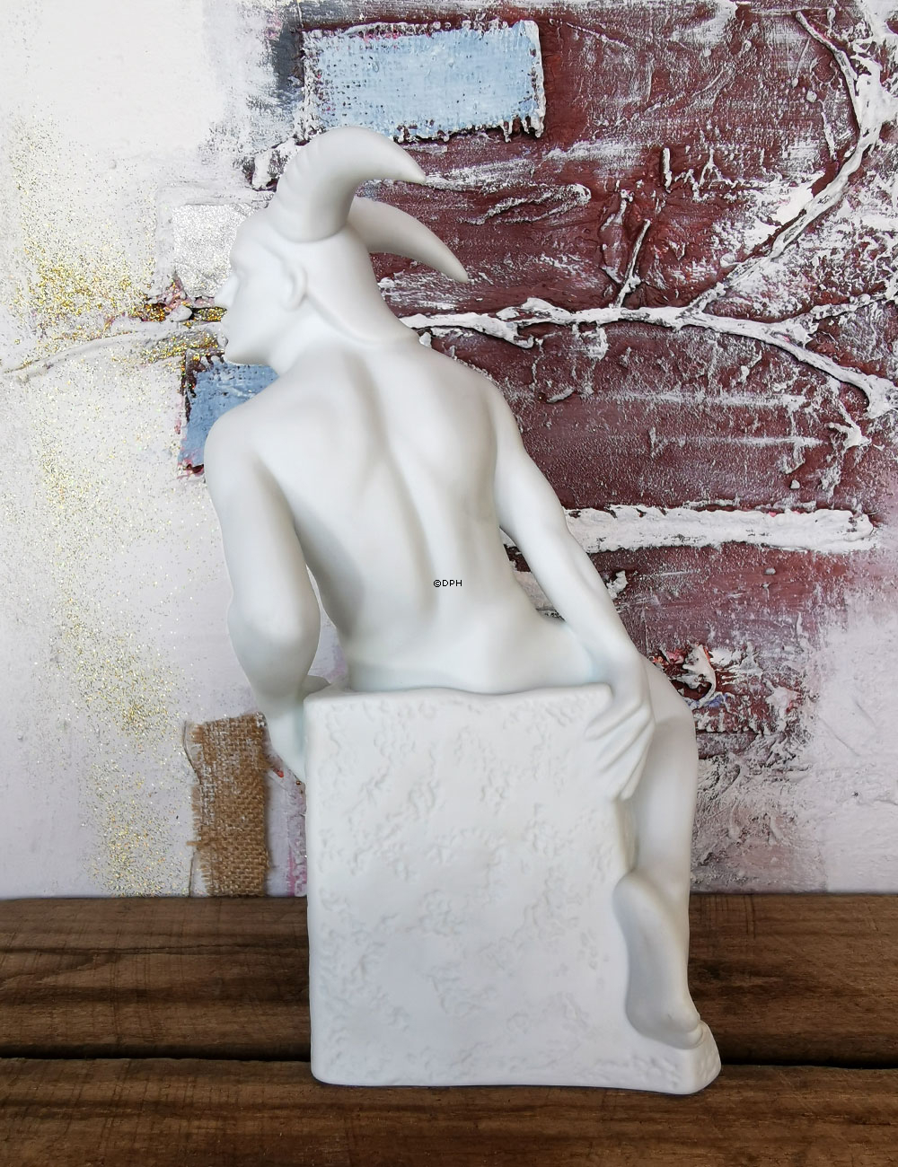 Alt Sternzeichen, Steinbock (21. Dezember bis 19. Januar), männlich, Royal Copenhagen Figur Nr. 1249610 (Ausgelaufenes Modell)