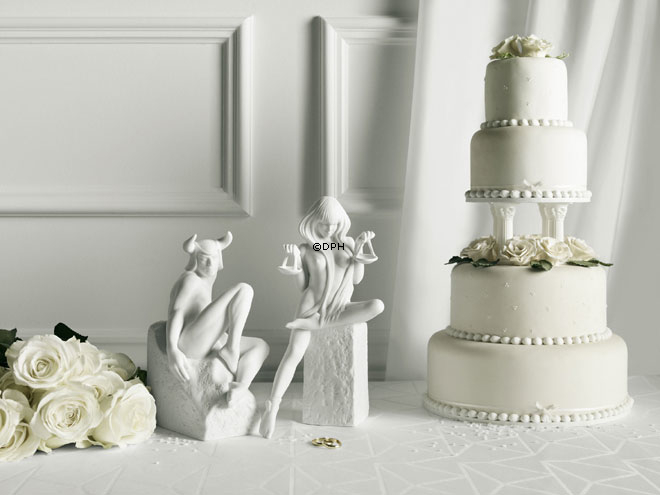 Alt Sternzeichen, Stier (21. April bis 21. Mai), männlich, Royal Copenhagen Figur Nr. 1249614 (Ausgelaufenes Modell)