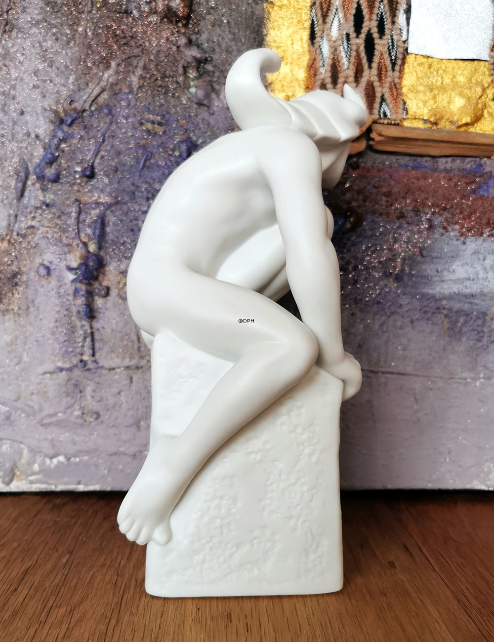 Alt Sternzeichenfiguren, Skorpion (24. Oktober bis 22. November), männlich, Royal Copenhagen Figur Nr. 1249620 (Ausgelaufenes Modell)