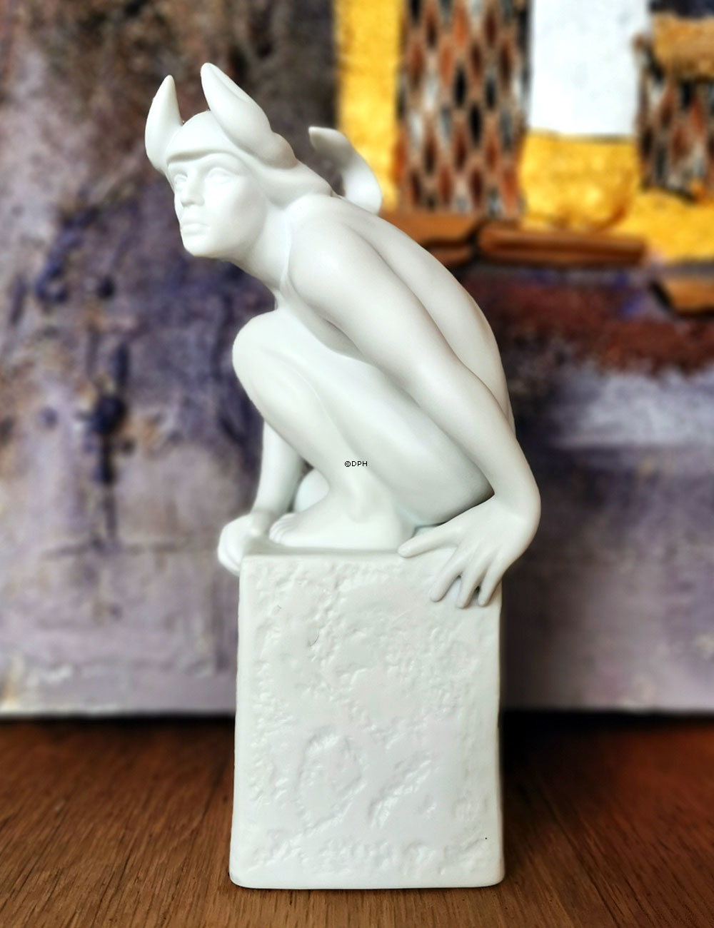 Alt Sternzeichenfiguren, Skorpion (24. Oktober bis 22. November), männlich, Royal Copenhagen Figur Nr. 1249620 (Ausgelaufenes Modell)