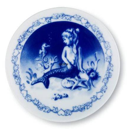 Hans Christian Andersen Plakette mit der kleinen Meerjungfrau, Royal Copenhagen