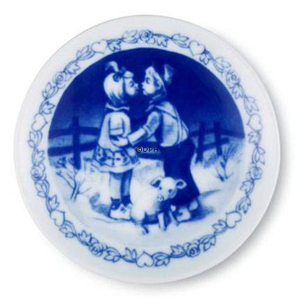 Hans Christian Andersen Plakette mit dem Schweinehirten, Royal Copenhagen