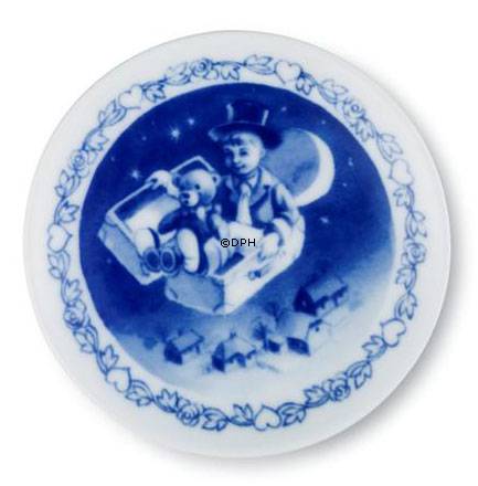 Hans Christian Andersen Plakette mit dem fliegenden Koffer, Royal Copenhagen