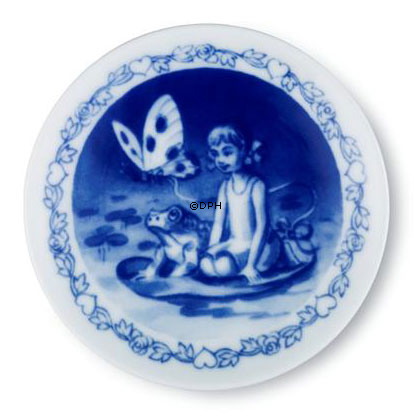 Hans Christian Andersen Plakette mit Däumelinchen, Royal Copenhagen