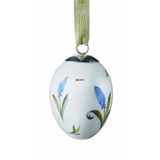 Osterei mit blauer Perlenhyazinthe, Royal Copenhagen Osterei 2008