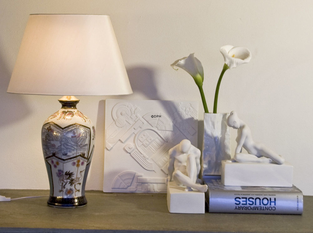 Perfectio Frauenskulptur, Royal Copenhagen Figur Nr. 657, weiß