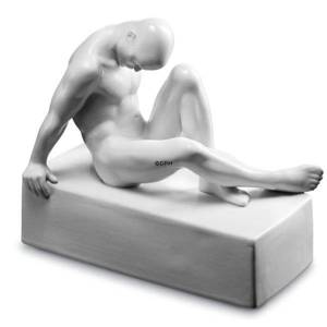 Perfectio Skulptur Mann, Royal Copenhagen Figur, weiß | Nr. 1249658 | DPH Trading