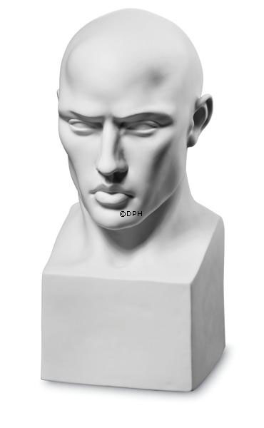 Perfectio Büste Mann, Royal Copenhagen Figur Nr. 660, weiß