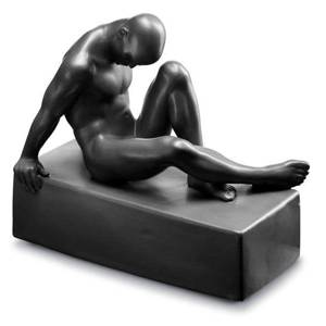 Perfectio Skulptur des Mann, Royal Copenhagen Figur, schwarz | Nr. 1249662 | DPH Trading