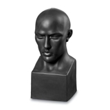 Perfectio Büste Mann, Royal Copenhagen Figur Nr. 664, schwarz