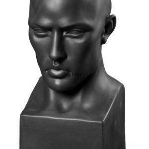 Perfectio Büste Mann, Royal Copenhagen Figur, schwarz | Nr. 1249664 | DPH Trading