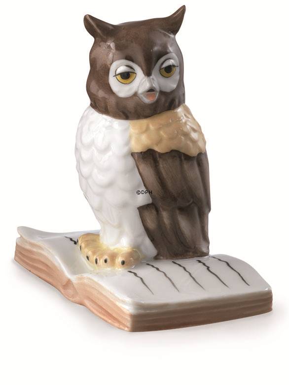 Eule, Royal Copenhagen Fortuna Figur Nr. 684