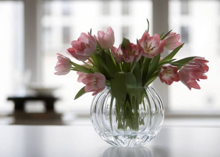 Gerippte Glasvase, Royal Copenhagen Nr. 720