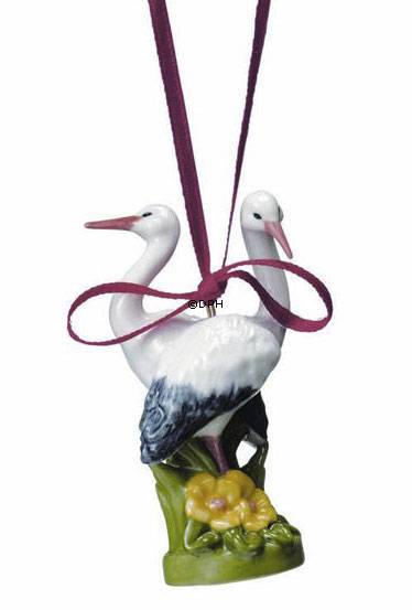 Royal Copenhagen 2009 Figurornament, zwei Störche, Nummer 754
