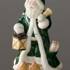 Der jährliche Weihnachtsmann 2001, Der Weihnachtsmann auf Ski, Figur, grün, Royal Copenhagen | Jahr 2001 | Nr. 1249767 | DPH Trading