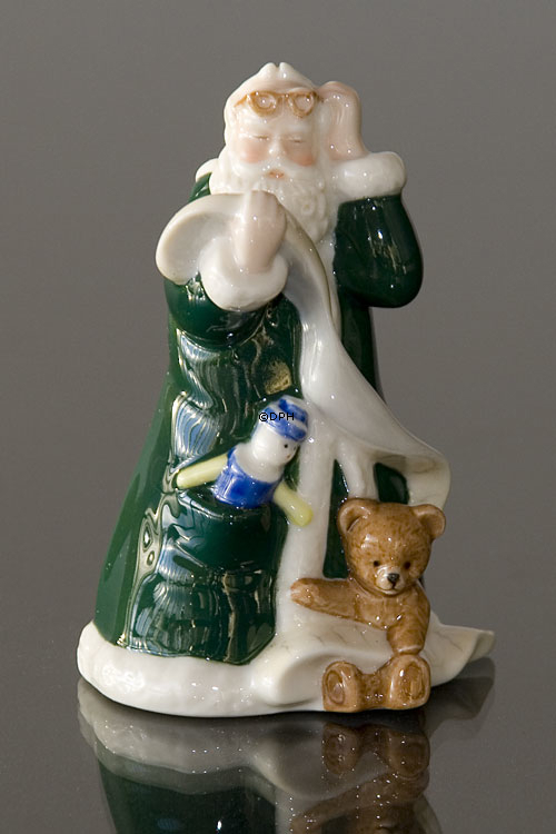 Der jährliche Weihnachtsmann 2003, Die Liste des Weihnachtsmannes, grün, Royal Copenhagen