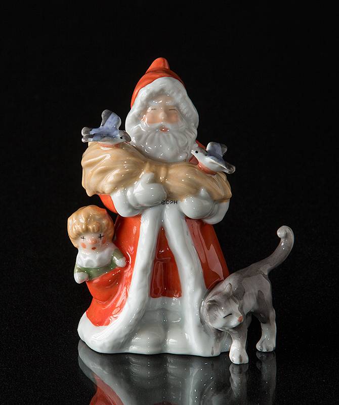 Der jährliche Weihnachtsmann 2010, Weihnachtsmann mit Katze, Royal Copenhagen