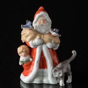 Der jährliche Weihnachtsmann 2010, Weihnachtsmann mit Katze, Royal Copenhagen | Jahr 2010 | Nr. 1249813 | DPH Trading