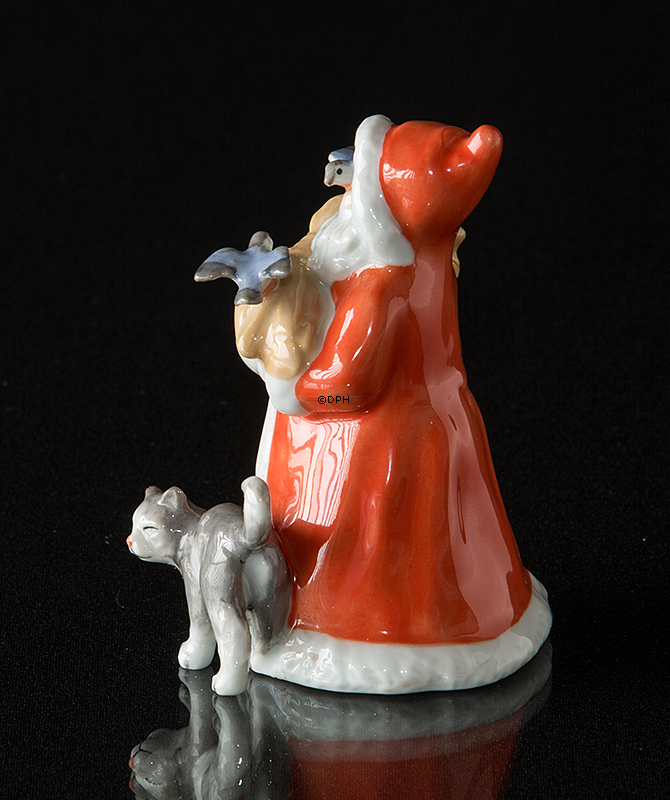 Der jährliche Weihnachtsmann 2010, Weihnachtsmann mit Katze, Royal Copenhagen