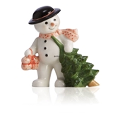 Winter-Serie 2010 Schneemann, Vater Max fällt den Weihnachtsbaum, Royal Copenhagen