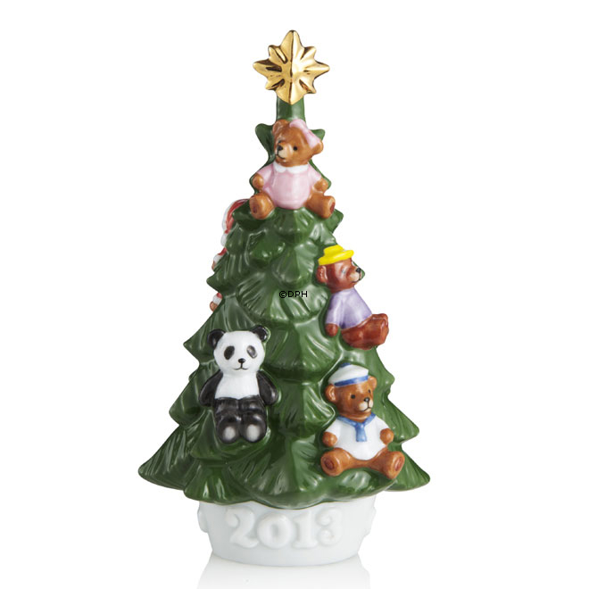 2013 Der jährliche Weihnachtsbaum mit Teddybären, Royal Copenhagen