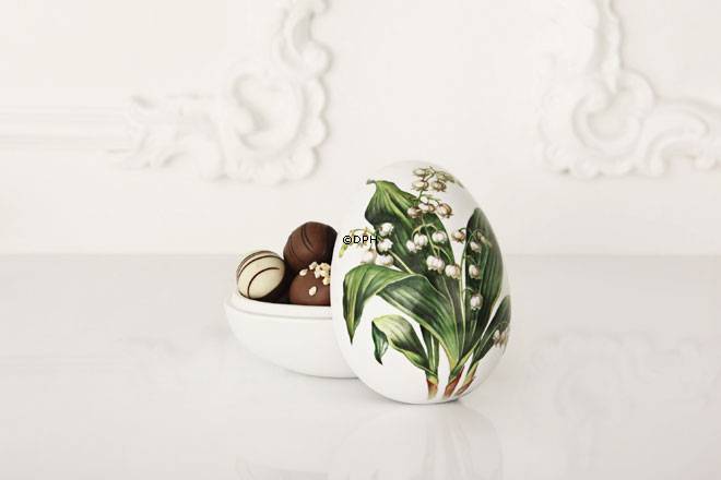 Frühlingsbonbonniere mit Maiglöckchen, klein, Royal Copenhagen Osterei 2011