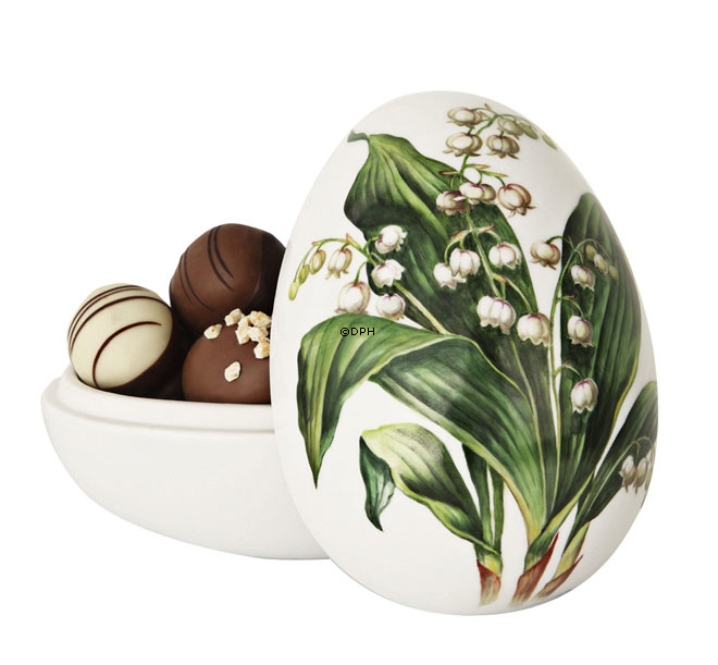 Frühlingsbonbonniere mit Maiglöckchen, klein, Royal Copenhagen Osterei 2011