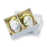 Osterei mit Schmetterlingen, 2 Stück, Royal Copenhagen Osterei 2011