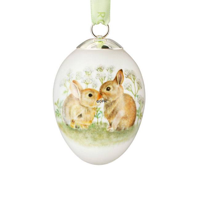 Osterei mit Hasekätzchen, Royal Copenhagen Osterei 2013