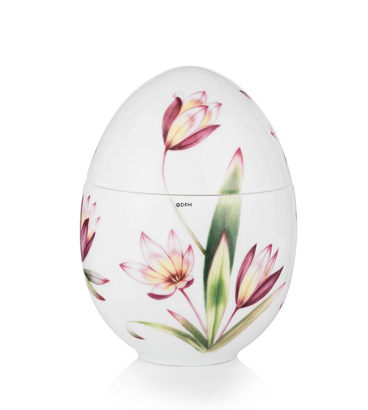 Bonbonniere mit Tulpe, stehend, Royal Copenhagen Osterei 2015